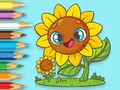 Coloring Book: Sunflowers — free online game