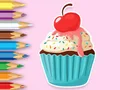 Coloring Book: Apple Cupcake — free online game
