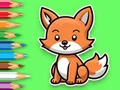 Coloring Book: Baby Fox — free online game