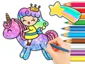 Coloring Book: Unicorn Princess — free online game