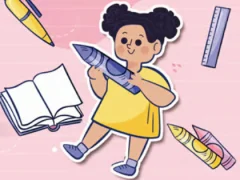 Игра Kids Quiz: Stationery Story онлајн