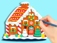 Coloring Book: Gingerbread Hut — free online game