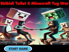 Skibidi Toilet X Minecraft Tug War — free online game