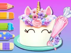 Coloring Book: Unicorn Cake — free online game