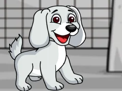 Rescue the White Puppy from Cage — free online game
