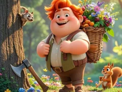 שפּיל Find The Differences: The Honest Woodcutter אָנליין