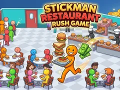 Spel Stickman Restaurant Rush Game aanlyn