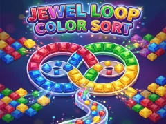 Jewel Loop Color Sort — bezplatná online hra