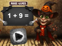 खेल Halloween Tom Math Challenge ऑनलाइन
