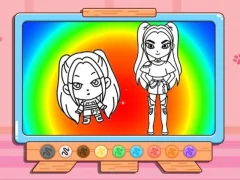 Coloring Book: Mira Kpop Demon Hunters — free online game