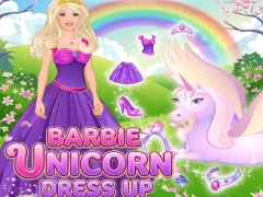 Barbie unicorn dress up — game online gratis