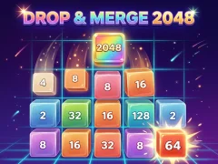 Spel Drop & Merge 2048 aanlyn