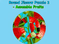 Round jigsaw Puzzle 2 - Assemble Fruits — free online game