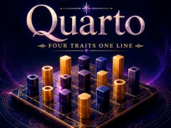 Quarto Four Traits One Line — game online gratis