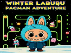 Winter Labubu Pacman Adventure — free online game