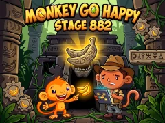 Monkey Go Happy Stage 882 — 免费在线游戏
