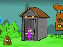 Purple Beauty Girl Rescue — free online game