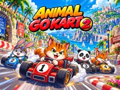 Animals Go Kart 2 — nemokamas žaidimas internete