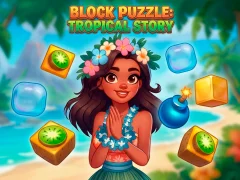 Гульня Block Puzzle Tropical Story онлайн