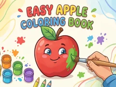 Easy Apple Coloring Book — free online game