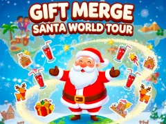Gift Merge Santa World Tour — free online game