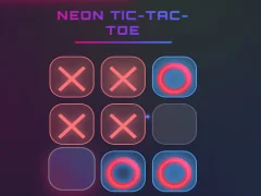 Neon Tic Tac Toe — jogo online grátis