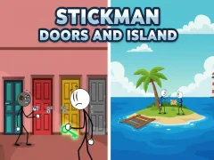 Stickman Doors and Island — free online game