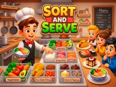 Sort and Serve — lojë online falas