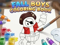 Spel Fall Boys Coloring Book aanlyn