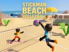 Leikur Stickman Beach Volleyball á netinu