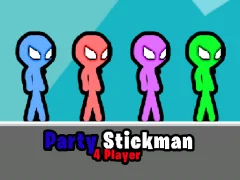 Party Stickman 4 Player — free online game
