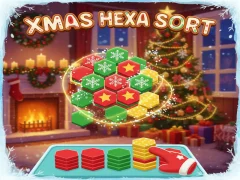 Xmas Hexa Sort — free online game