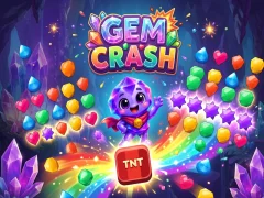Gem crash — бесплатна онлајн игра