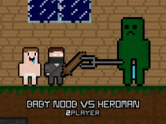 Baby Noob vs Heroman 2 Player — gioco online gratis