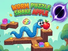 Worm Puzzle Snake Apple — безкоштовна онлайн гра