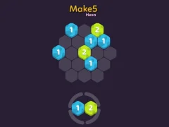 Make 5 Hexa — free online game