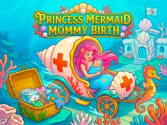 لعبة Princess Mermaid Mommy Birth على الانترنت