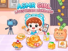 ASMR Girl: Livestream Mukbang — free online game