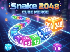 Snake 2048: Cube Merge — free online game