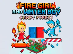 Fire Girl and Water Boy Candy Forest — free online game