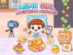 ASMR Girl: Livestream Mukbang — free online game