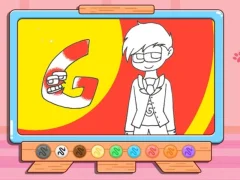 Coloring Book: Alphabet Lore G — free online game