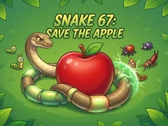 Gêm Snake 67 Save the Apple ar-lein