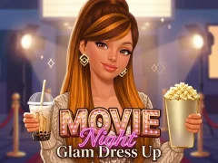 Movie Night Glam Dress Up — bezplatná online hra