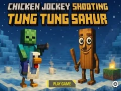 Гаме Chicken Jockey Shooting Tung Tung Sahur онлајн