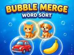 Bubble Merge: Word Sort — bezmaksas tiešsaistes spēle