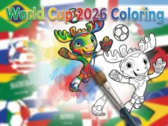 Joc World Cup 2026 Coloring en línia