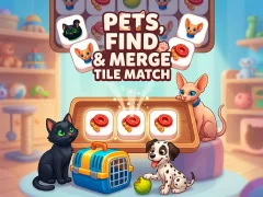 Pets, Find and Merge Tile Match — free online game