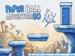 Paper Ball Adventure Go — бесплатна онлајн игра