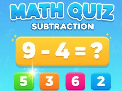 Math Quiz - Subtraction — free online game